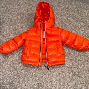 Moncler Fiery Orange Hooded Jacket